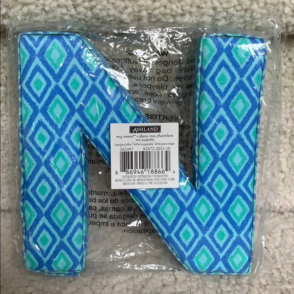 Ashland Fabric Letter N